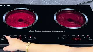 Best Double Infrared Cooker Unboxing the KB ELEMENTS ELK110RP 3600W [upl. by Slyke]