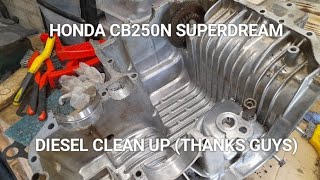 Honda CB250N SuperDream Diesel clean up thanks guys [upl. by Decrem]