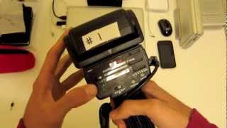 Sunpak 555 Handle Mount Flash Demo [upl. by Liggett]