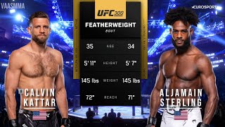 CALVIN KATTAR VS ALJAMAIN STERLING FULL FIGHT UFC 300 [upl. by Naihr325]