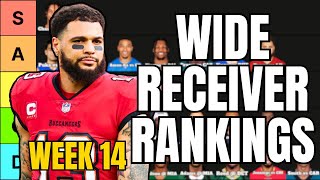 Top 30 Wide Receiver Rankings For Week 14 Fantasy Football [upl. by Ybeloc]