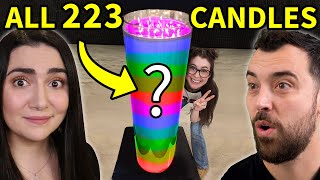 Melting every Yankee Candle into a GIANT Candle with Safiya Nygaard [upl. by Imtiaz]