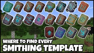 Where To Find EVERY SMITHING TEMPLATE In MINECRAFT 121 [upl. by God]