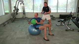 Dr Mercola Demonstrates Ab Crunch on ResistaBall [upl. by Jovitta]