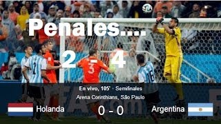 Holanda vs argentina Penales Estadisticas Goles Holland vs Argentina Penalty [upl. by Esenahs699]