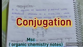 notes on conjugation MSc sem1 organic chemistry notes delocalised chemical bonding [upl. by Nohsram]