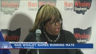 Cheryl Stephens chosen as Nan Whaleys running mate for Ohio Governor election [upl. by Elinad]