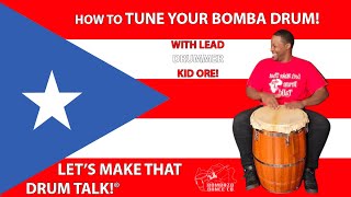 How to tune your Bomba Puertorriquena Drum Barril de Bomba Puertorriquena [upl. by Ferdinande81]