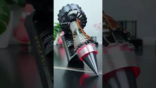 Complete the overall aircraft turbojet model automobile turbofan aviationmachine diytoys [upl. by Whitcher]