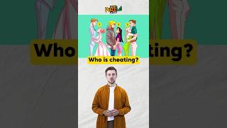 Who is cheating puzzled quiz riddle riddleoftheday shorts [upl. by Christabelle]