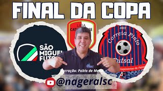 SÃO MIGUEL X CORREIA PINTO aovivo futsal [upl. by Atnauqal]