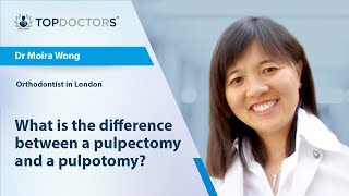 What is the difference between a pulpectomy and a pulpotomy  Online interview [upl. by Munson780]