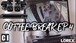 Lorex 4K Ultra HD IP Color Night Vision Security Camera InstallReview  Coffee Break Ep4 [upl. by Eceinhoj]