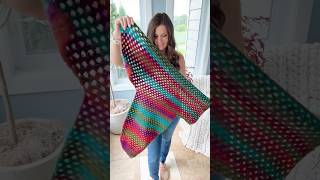 Crochet an Easy Sweater from the side across Only two panels crochetsweater crochettutorial [upl. by Arondel]