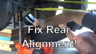 How To Fixing Driving Sideways Rear Axle Alignment [upl. by Alisen]