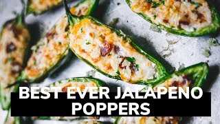 Best Stuffed Jalapeno Recipe  Bake at 425F [upl. by Alah637]