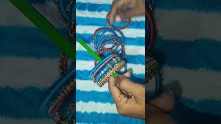 thread bangales designtrendingshorts bangles song handmade [upl. by Lerrehs480]