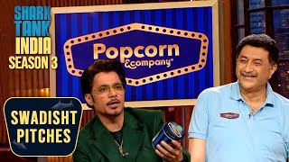 Shark Tank में आए Popcorn Man Of India  Shark Tank India S3  Swadisht Pitches [upl. by Prinz]