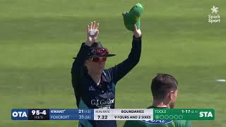 Bacon 5wicket haul Stags v Volts  SHORT HIGHLIGHTS  Dream11 Super Smash  Saxton Oval Nelson [upl. by Semmes639]