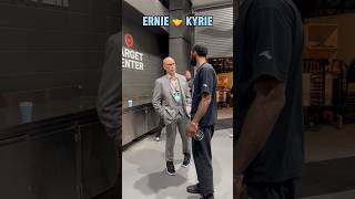 Ernie Johnson amp Kyrie Irving chopping it up 🤝 [upl. by Wein]