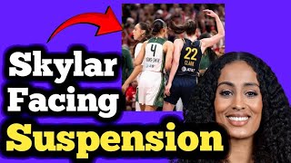 Seattle Storms Skylar Diggins  Smith Facing Suspension From the WNBA for Pushing Caitlin Clark [upl. by Aitercal]