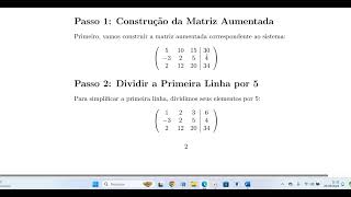 resolução de sistemas lineares [upl. by Euqinu]