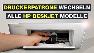 HP Druckerpatronen wechseln 🔄 Alle DeskJet Modelle Series 2000  3000 amp 4000  2820e  Testventure [upl. by Shotton]