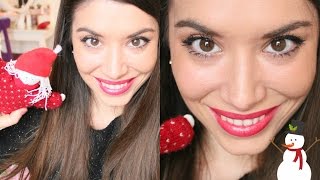 Trucco per Natale e Capodanno FACILE Christmas Makeup Gold amp Red [upl. by Eimmit362]