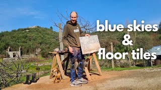 Our Kitchen Floor is Down DIY Portugal Farm Renovation Progress [upl. by Oicapot]