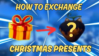 HOW TO EXCHANGE PRESENTS IN HAZE PIECE  ROBLOX [upl. by Aleydis]