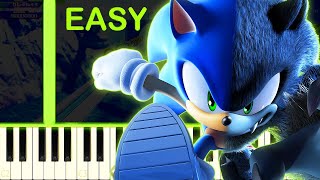 SONIC UNLEASHED THEME  EASY Piano Tutorial [upl. by Ranip]