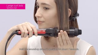 How To Use Panasonic Styling Brush Iron EHHT40  Bob Style [upl. by Zoara]