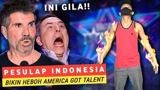 GOLDEN BUZZER pemuda indonesia menunjukan skil sulap yang luar biasa trending agt magic [upl. by Adala]