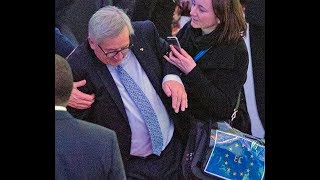 JeanClaude Juncker takes a tumble at EUAfrica Summit But hes in full health EU says [upl. by Maxi]