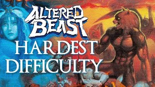 Altered Beast  Hardest Difficulty  Sega Mega Drive  Genesis [upl. by Airdna]