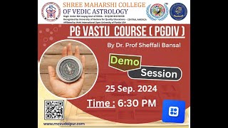 Post Graduate Diploma in Vastu Shastra Course [upl. by Pears449]