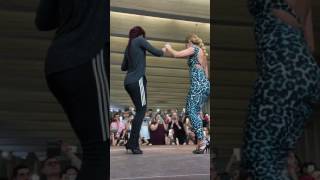 Jorjet Alcocer shows traditional Bachata footwork at Bachata French Kiss 2017 Troyes France [upl. by Yrannav448]