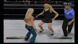 WWE Raw 2  XBOX Gameplay  Torrie Wilson vs Stacy Keibler [upl. by Yssirhc980]