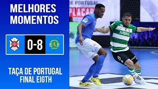 Belenenses 08 Sporting CP  Final Eight  Taça de Portugal Futsal  Melhores momentos [upl. by Ahcas956]