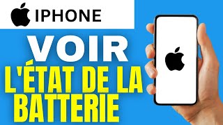 Comment voir létat de la batterie iphone [upl. by Parris319]