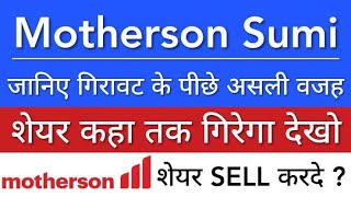 MOTHERSON SUMI SHARE LATEST NEWS TODAY  SAMVARDHANA MOTHERSON LATEST NEWS  SHARE TARGETS stocks [upl. by Iaht]