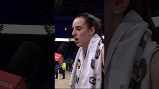 Caitlin Clark postgame sideline interview [upl. by Luane]