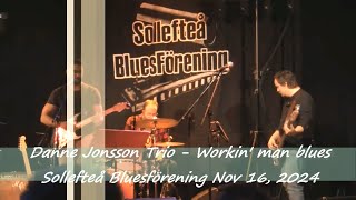 Danne Jonsson Trio  Workin man blues  Sollefteå Bluesförening Nov 16 2024 [upl. by Iras]