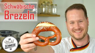 Schwäbische LAUGENBREZEL  BREZELN selber machen  BREZEL formen [upl. by Alyad764]