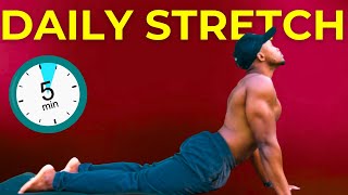 5 MINUTE MORNING STRETCH ROUTINE  Beginner Friendly Fix Weak amp Tight Hips [upl. by Aicekan]