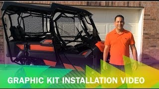 Honda Pioneer 700 Graphic Kit Installation Video [upl. by Stout]