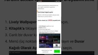 Windows 11 Canlı Duvar Kağıdı Hareketli Duvar Kağıdı Ekleme Nasıl Yapılır  short [upl. by Iphigenia320]