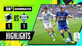 Sampdoria vs Como 11  Il Doria spinge punto doro per il Como  HIGHLIGHTS SERIE BKT 2023  2024 [upl. by Hungarian]