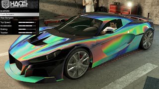 GTA 5  NEW Vehicle Customization  Coil Cyclone II Rimac Nevera [upl. by Hgiellek581]