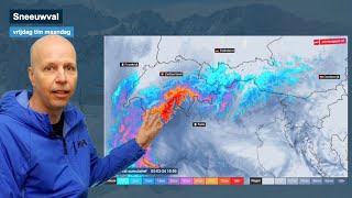 Regionaal erg veel sneeuw en spannend weersverloop volgende week [upl. by Eitsim]